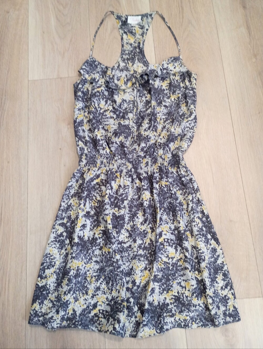 Parker Silk Abstract Pattern Sundress M
